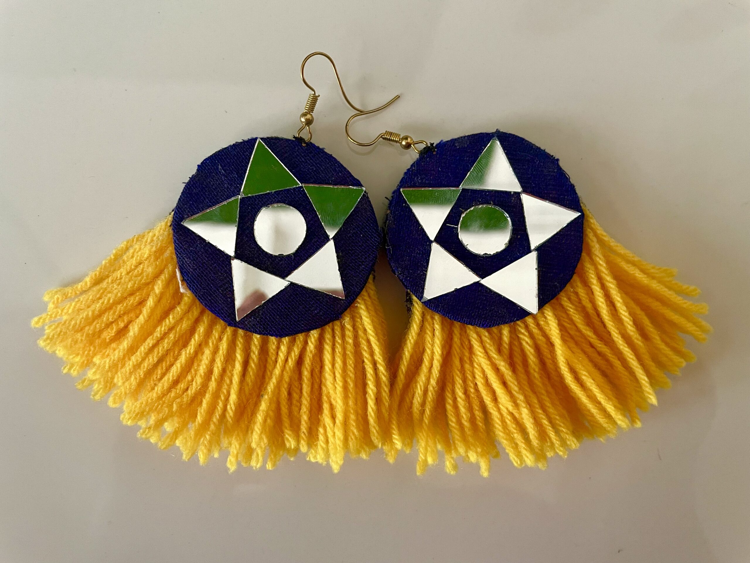 Cato Fashions | Cato Fabric Tassel Hex Earrings